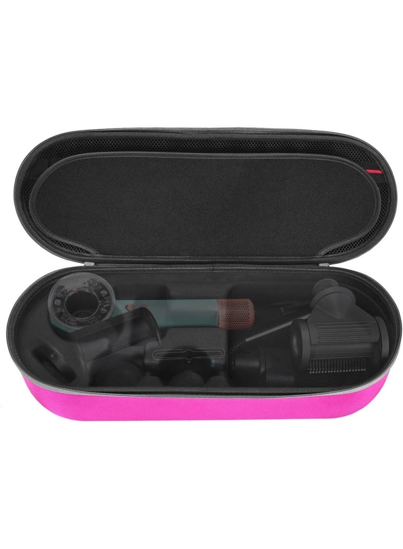 RLSOCO Hard Case for Dyson Supersonic Nural Hair Dryer,Portable Travel Storage Bag for Dyson Supersonic HD16 Hair Dryer - Fits Complete Accessories by RLSOCO - Pink (Case Only) - Image 1